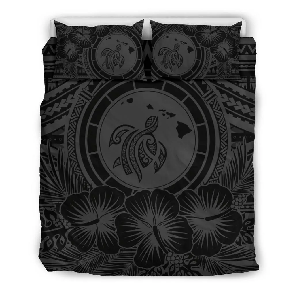 Alohawaii Bedding Set Hawaii Map Honu Hibiscus Gray Polynesian Bedding Set Ah Jg Dhc1712670Dd