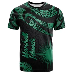 Marshall Islands Polynesian T shirt - Poly Tattoo Green Version