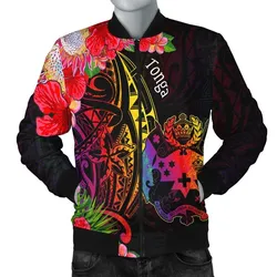 Tonga Mens Bomber Jacket - Tropical Hippie Style