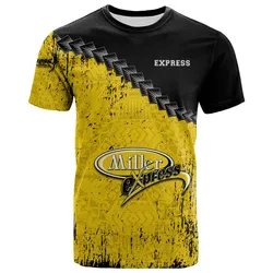 Moose Jaw Miller Express T-shirt Grunge Polynesian Tattoo - CA BASEBALL