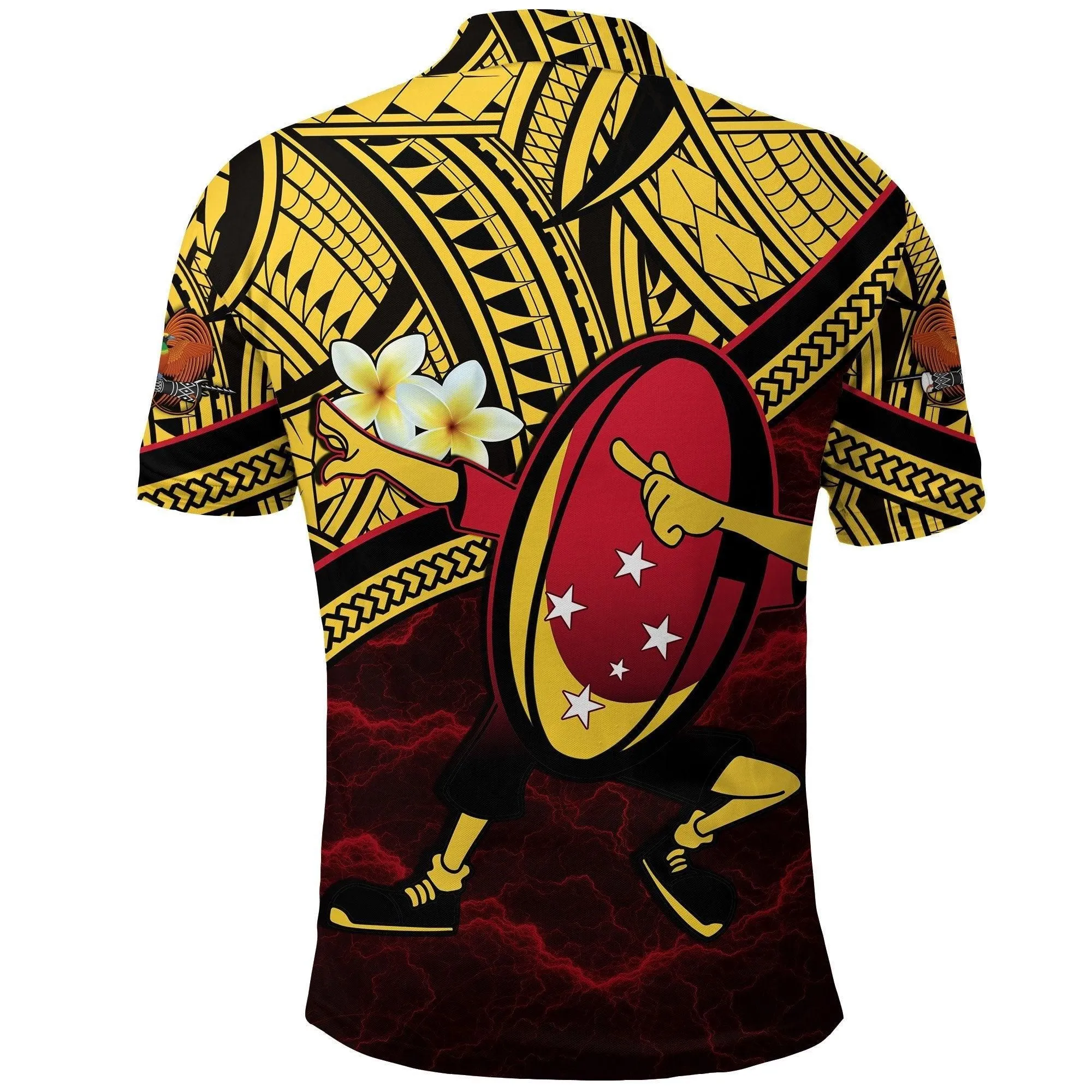 Papua New Guinea Rugby Polo Shirt Style Dab Trend