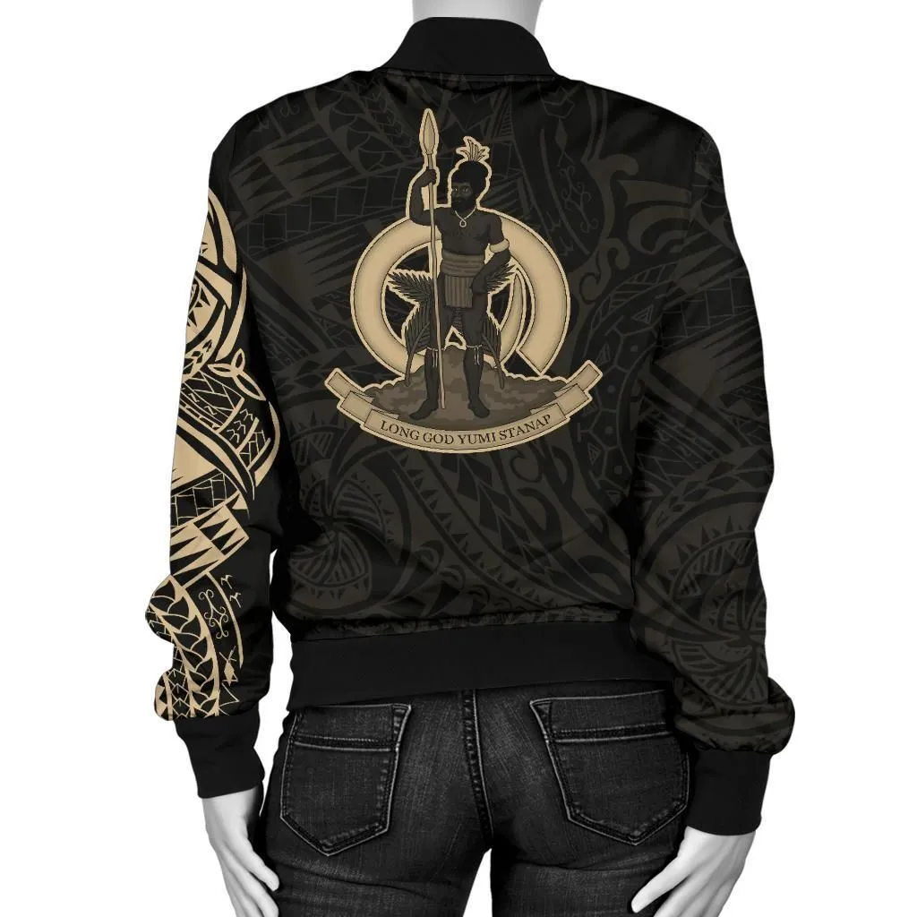 Vanuatu In My Heart Tattoo Womens Bomber Jacket