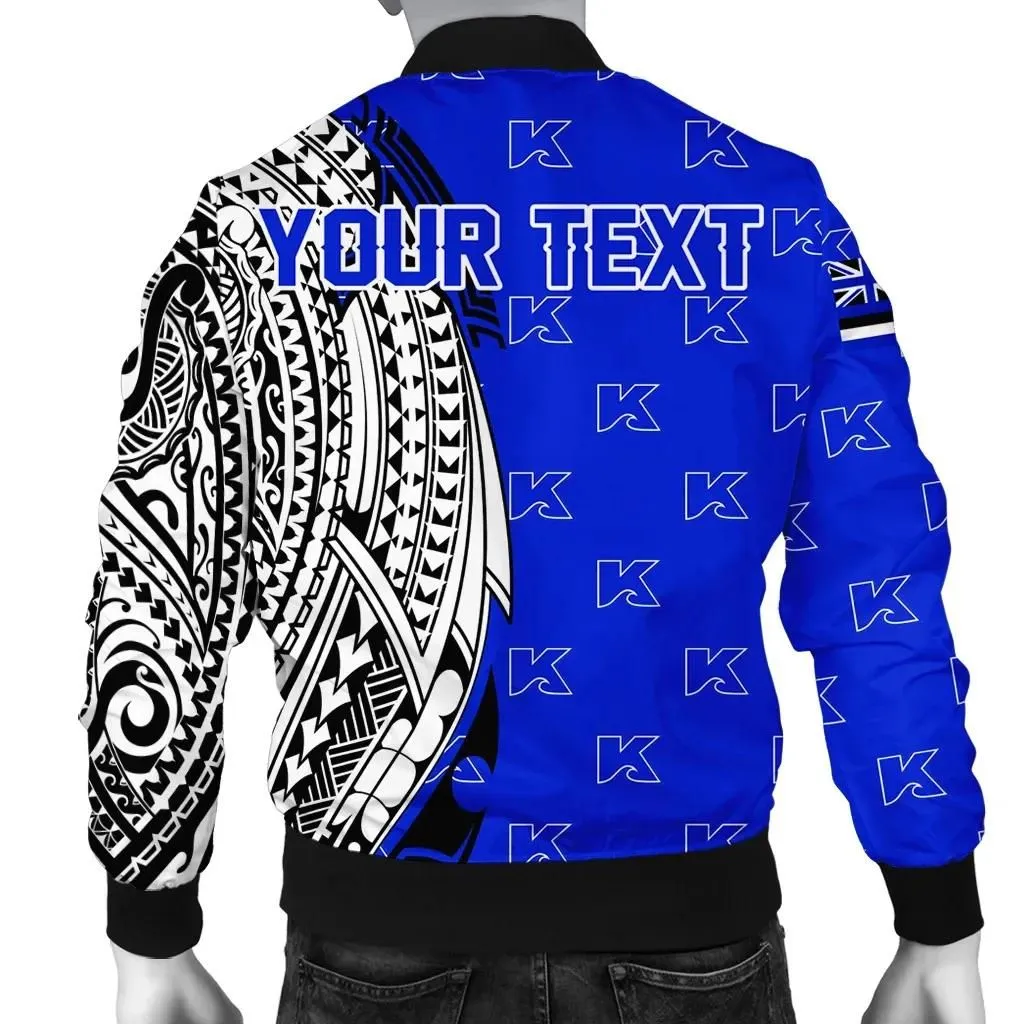 Alohawaii Jacket - Personalized Kailua High Tribal Kakau Bomber Jacket AH J0