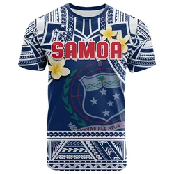 Samoa T Shirt Samoan Plumeria Flowers Mix Polynesian Pattern LT14