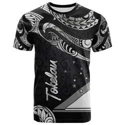 Tokelau Polynesian T-Shirt - Poly Tattoo White Version