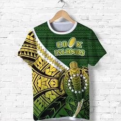 Cook Islands T Shirt Style Turtle Rugby
