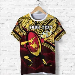 (Custom Personalised) Papua New Guinea Rugby T Shirt Style Dab Trend