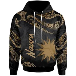 Nauru Polynesian Hoodie - Poly Tattoo Gold Version