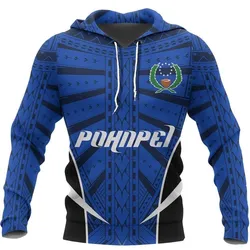Pohnpei Active Special Hoodie - Pohnpei Flag Polynesian Tattoo