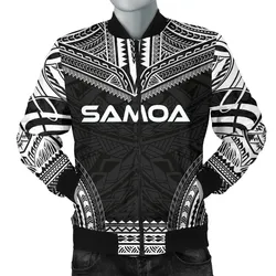 Samoa Polynesian Chief Bomber Jacket - Black Version