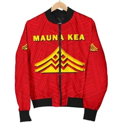Alohawaii Jacket - Hawaii Mauna Kea Polynesian Womens Bomber Jacket - AH - J71