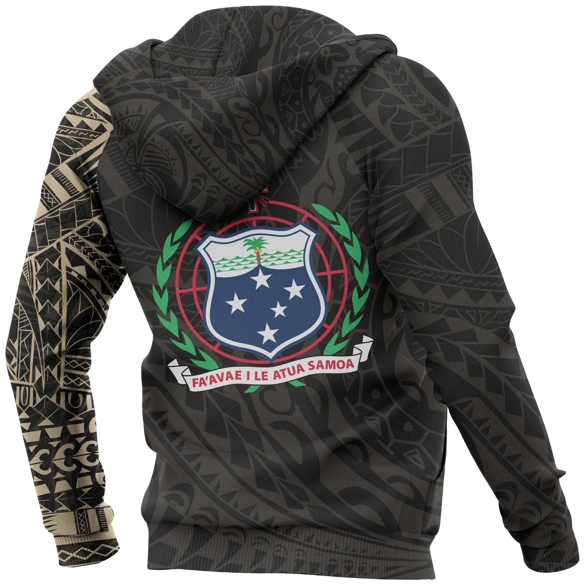 Alohawaii Clothing - Hoodie Samoa Polynesian Tattoo Style A7