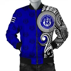 (Personalized) Hawaii Bomber Jacket - Moanalua High Tribal Kakau Bomber Jacket AH