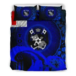 Tonga Bedding Set - Hibiscus And Wave Blue K7
