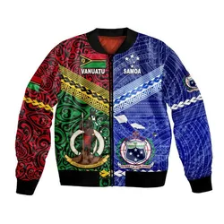 Samoa and Vanuatu Bomber Jacket Together LT8