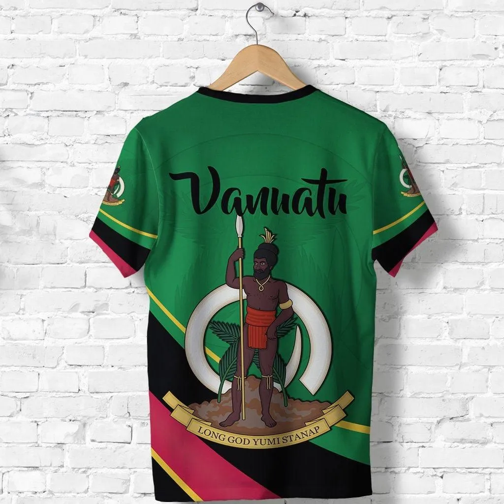 (Custom Personalised) Vanuatu Rugby T shirt Simple Style