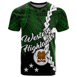 Papua New Guinea Western Highlands Province Polynesian T shirt - Tribal Wave Tattoo