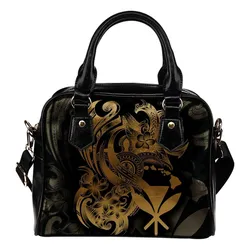Polynesian Hawaii Shoulder Handbag - Kanaka Maoli Gold Turtle