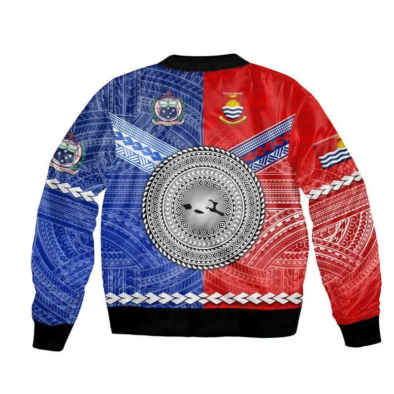 Samoa and Kiribati Bomber Jacket Together LT8