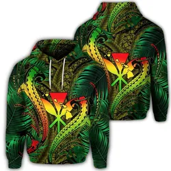 Hawaiian Shark Polynesian Tropical Hoodie - Reggae