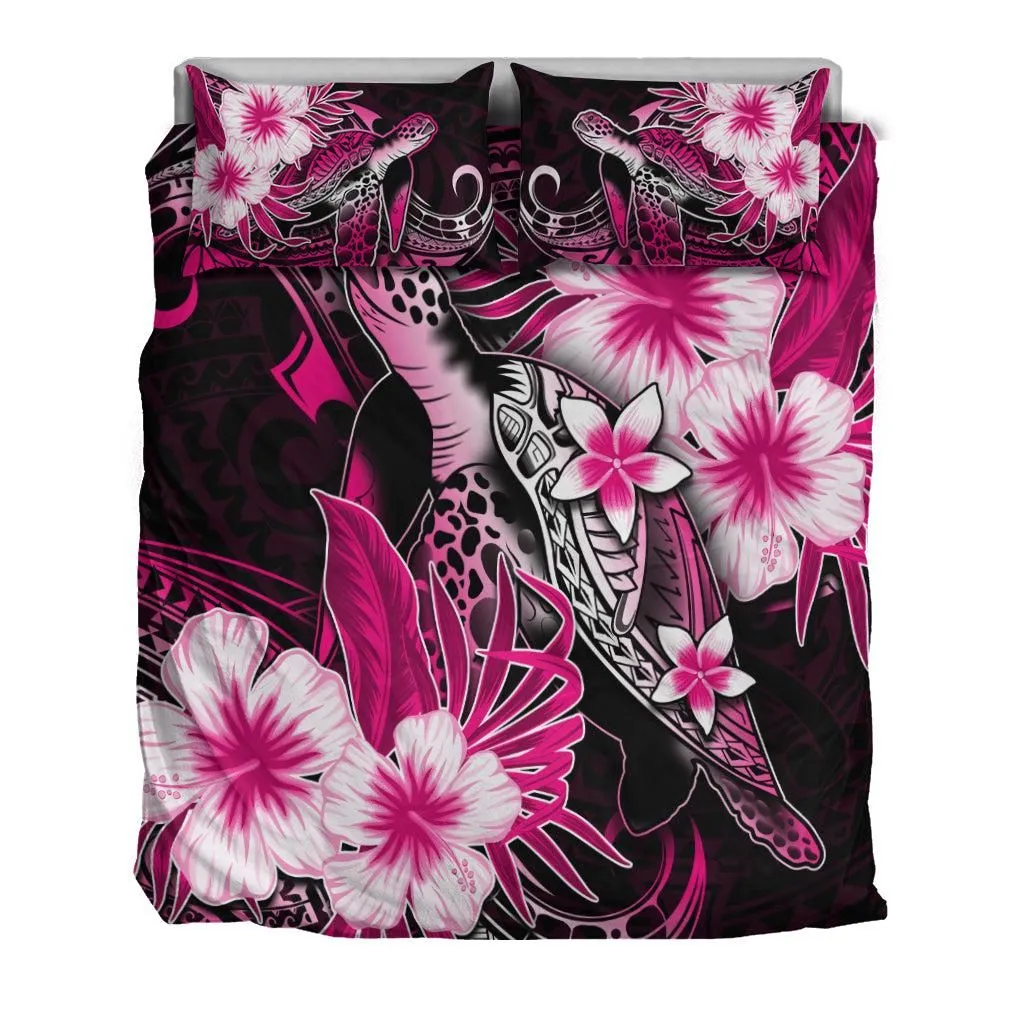 Polynesian Turtle Bedding Set With Hibiscus Color No.6 LT6