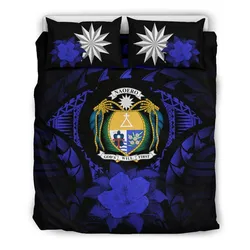 Nauru Dark Blue Hibiscus Bedding Set A24 Dhc28111742Dd