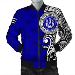 (Personalized) Hawaii - Moanalua High Tribal Kakau Bomber Jacket AH
