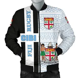 Fiji Rugby Men Bomber Jacket Cibi Version
