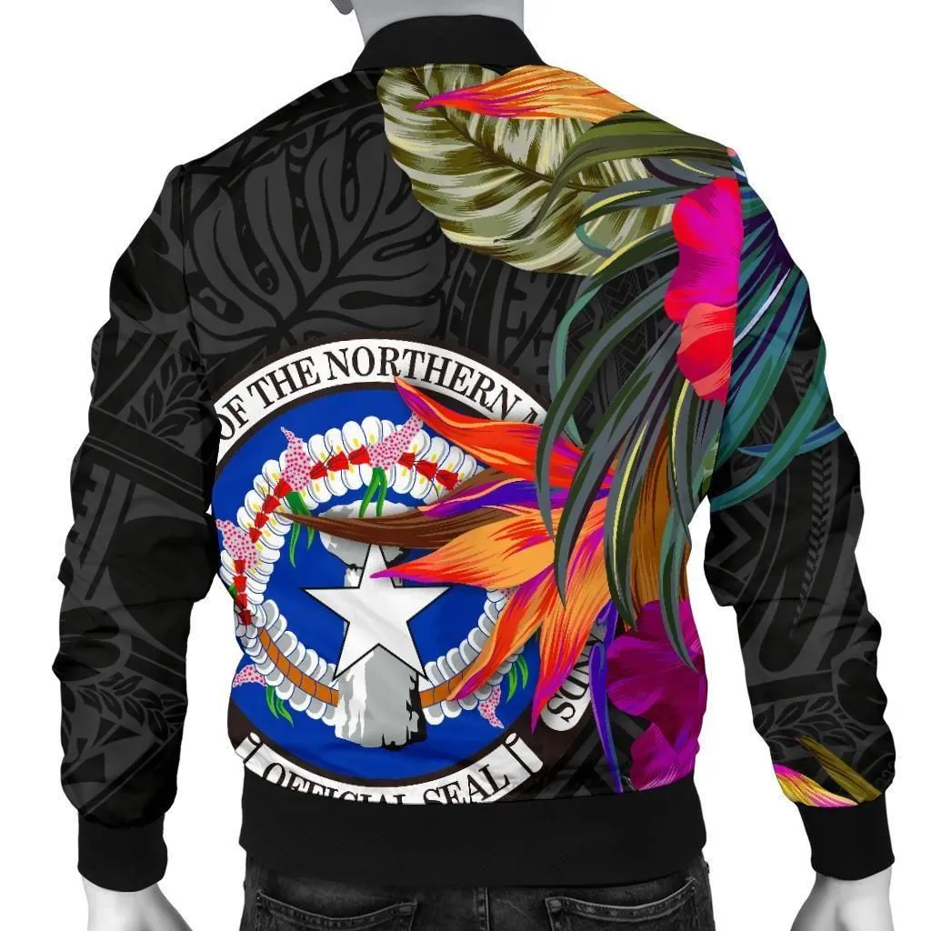 Alohawaii Jacket - Bomber Jacket Northern Mariana Islands - Saipan Hibiscus Polynesian Pattern - BN39