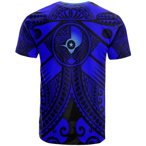 Yap Custom Personalised T-Shirt  - Blue Seal with Polynesian Tattoo
