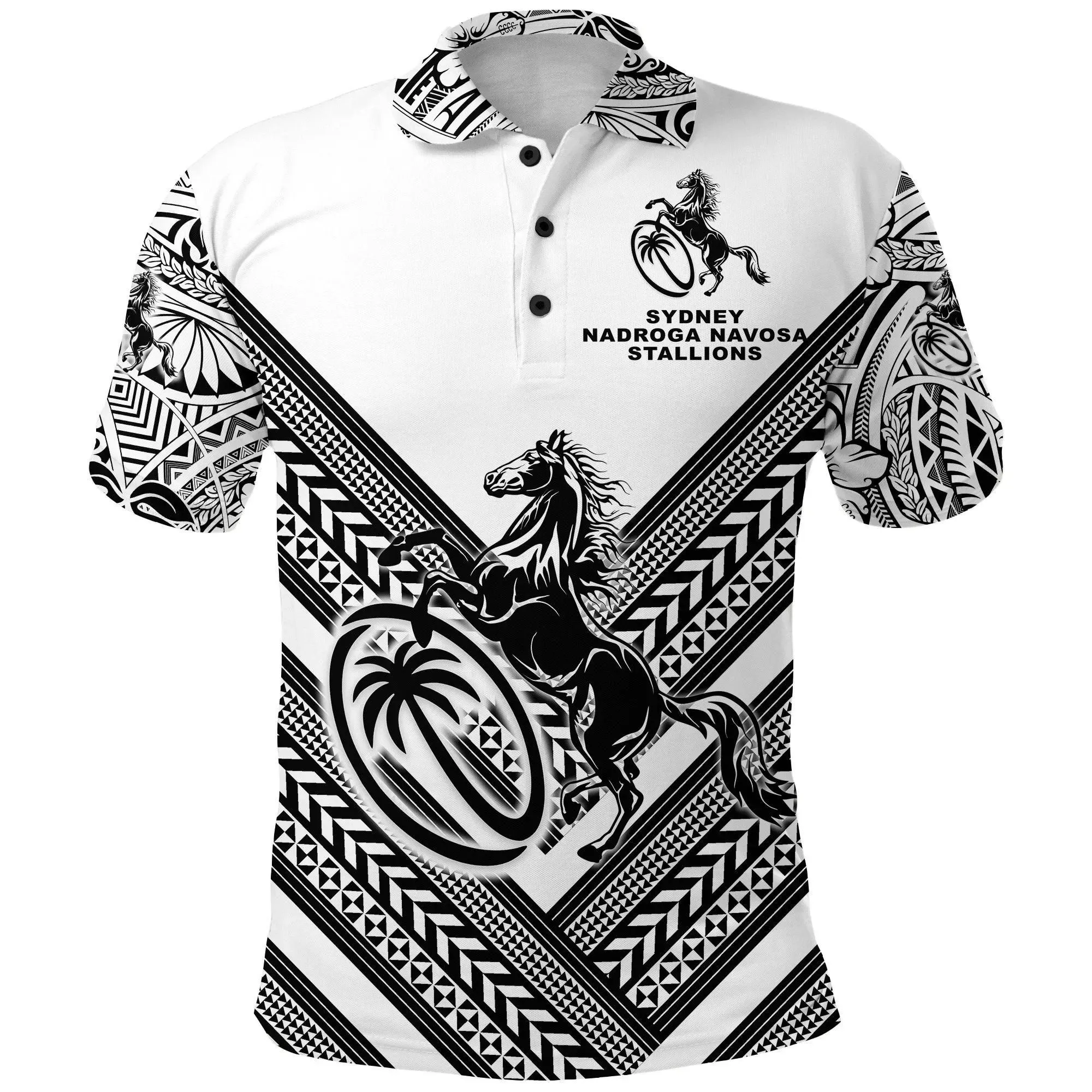 Alohawaii Shirt - Polo Shirt Fiji Rugby Sydney Nadroga Navosa Stallions Creative Style - White A7