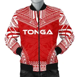 Tonga Flag Polynesian Chief Men's Bomber Jacket - Bn10