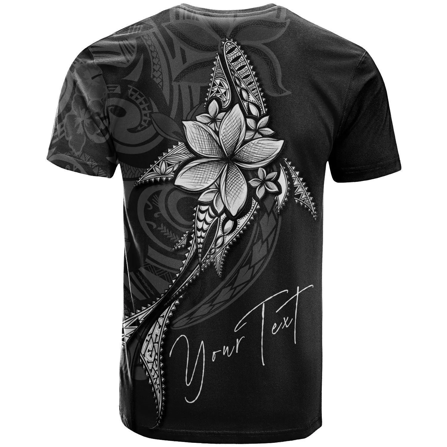 Marshall Islands Custom Personalised T Shirt - Fish With Plumeria Flowers Style