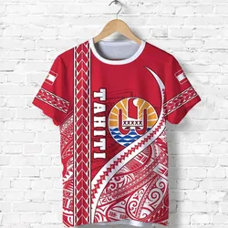 Tahiti Rugby T shirt Marvelous Version Red