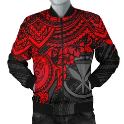 Polynesian Hawaii Bomber Jacket (Men) - Red Turtle - BN1518