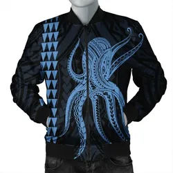 Alohawaii Jacket - Hawaii Octopus KaKau Polynesian Bomber Jacket - Pastel - AH - J4R