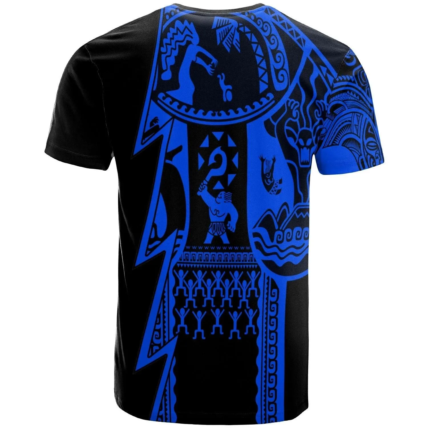 (Custom Text) Samoa Premium T-Shirt Samoa Coat Of Arms Tattoo Blue New  17