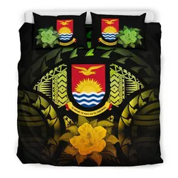 FamilyGater Bedding Set - Cover and Pillow Cases Kiribati Reggae Hibiscus A24