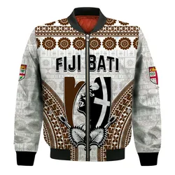 Custom Personalised Fiji Rugby Bati Bomber Jacket Proud Tapa Pattern LT13
