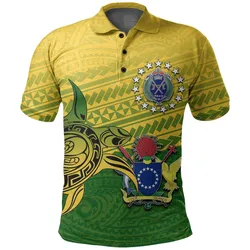 Cook islands Rugby Turtle Polynesian Polo Shirt-TOPKOPZ