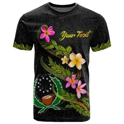 Pohnpei Polynesian Custom Personalised T shirt - Plumeria Tribal