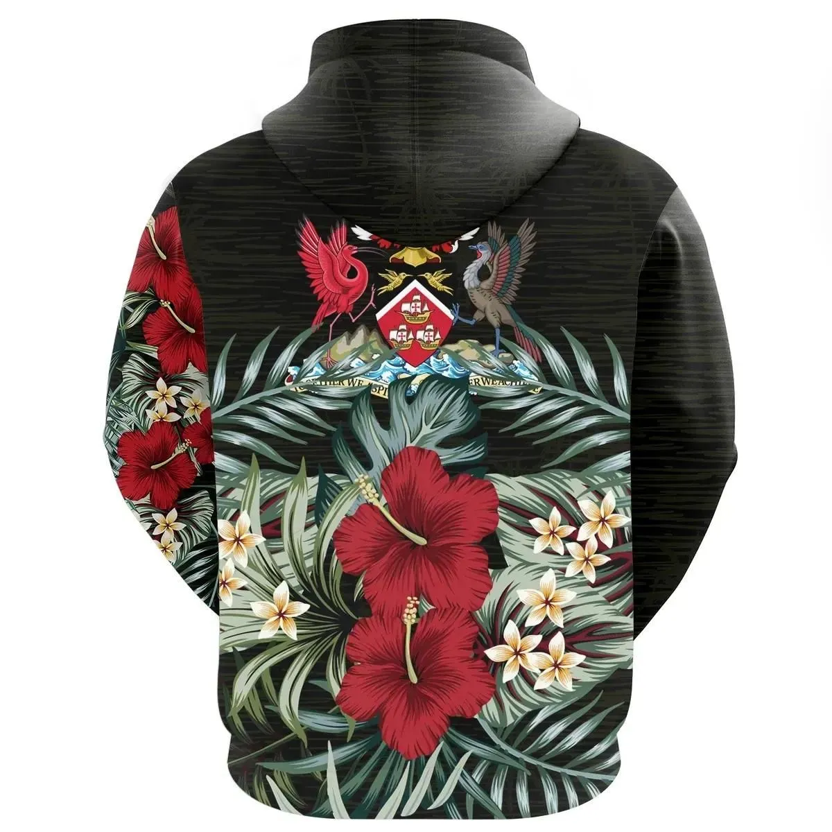 Trinidad and Tobago Hoodie - Hibiscus (Men/Women) A7