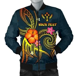 Kosrae Polynesian Personalised Men's Bomber Jacket - Legend of Kosrae (Blue) - BN15