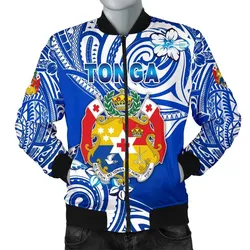 Mate Maa Tonga Rugby Mens Bomber Jacket Polynesian Unique Vibes Blue