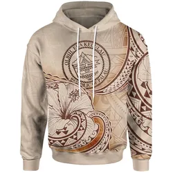 Palau Hoodie - Hibiscus Flowers Vintage Style