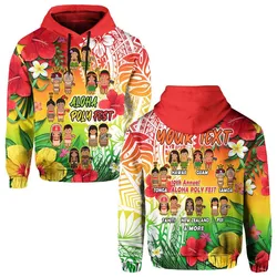 (Custom Personalised) Aloha Poly Fest Hoodie Polynesian Pattern With Tropical Flowers LT14