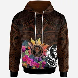 Alohawaii Clothing - Hoodie Custom Hawaii Kanaka Maoli - Hibiscus Flowers & Patterns - BN17