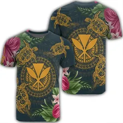Alohawaii Tee - Hawaii Kanaka Turtle Hibiscus Plumerian Polynesia T-shirt Alena Style - AH - J4R