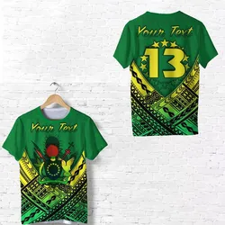 (Custom Personalised) Cook Islands Rugby T Shirt Simple Polynesian - Custom Text and Number LT13