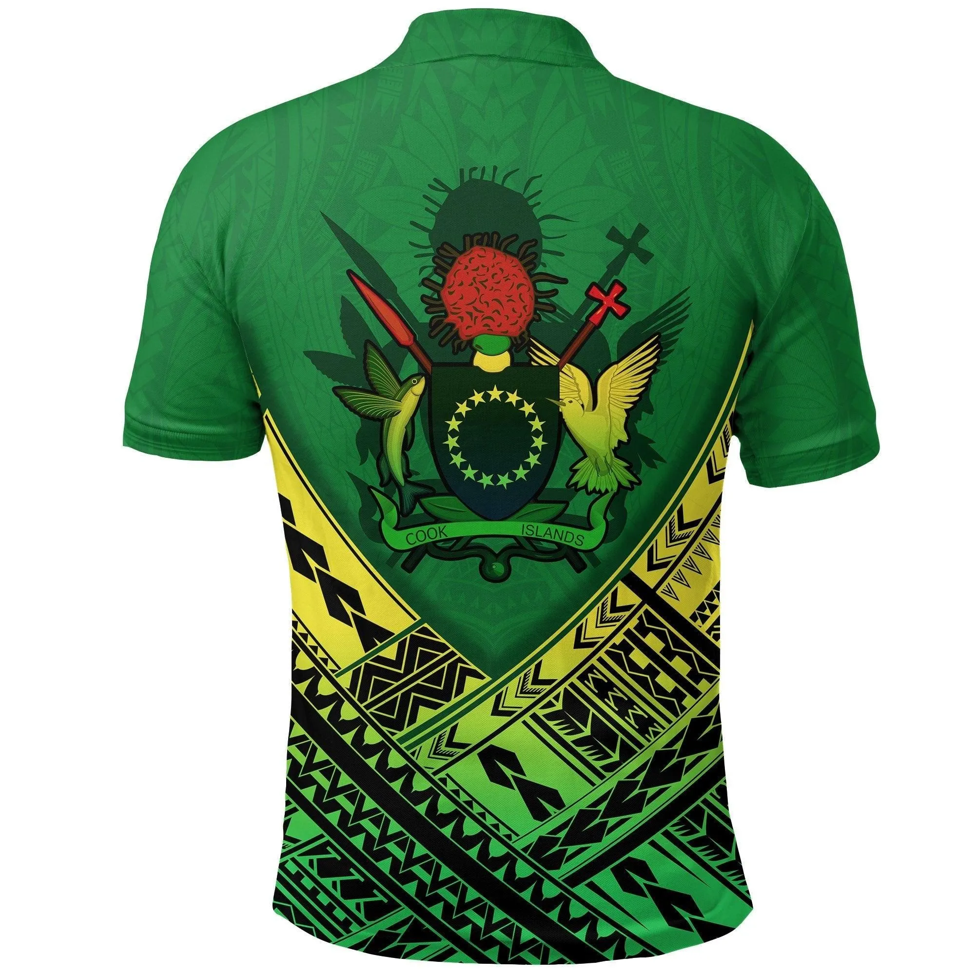 (Custom Personalised) Cook Islands Rugby Polo Shirt Simple Polynesian LT13